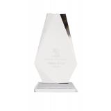 Image of 17.5cm Optical Crystal Cropped Iceberg Award